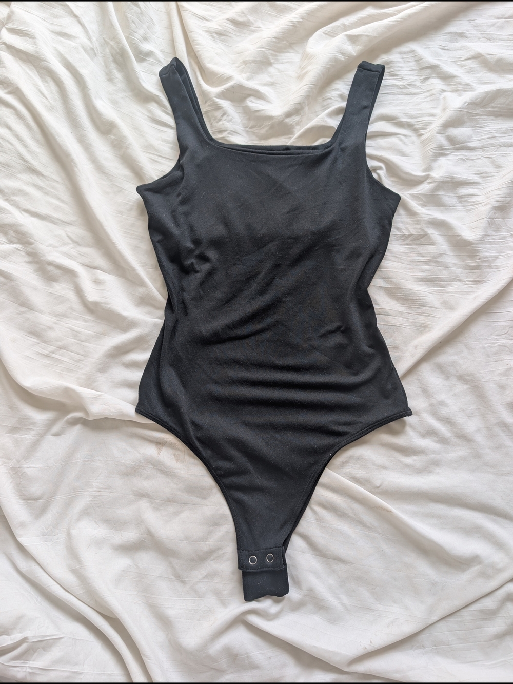 Hollister Black Square Neck Womens One-Piece Bodysuit